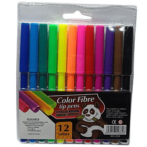 Plumón Escolar - Lápiz Scripto Dunamis 12 colores