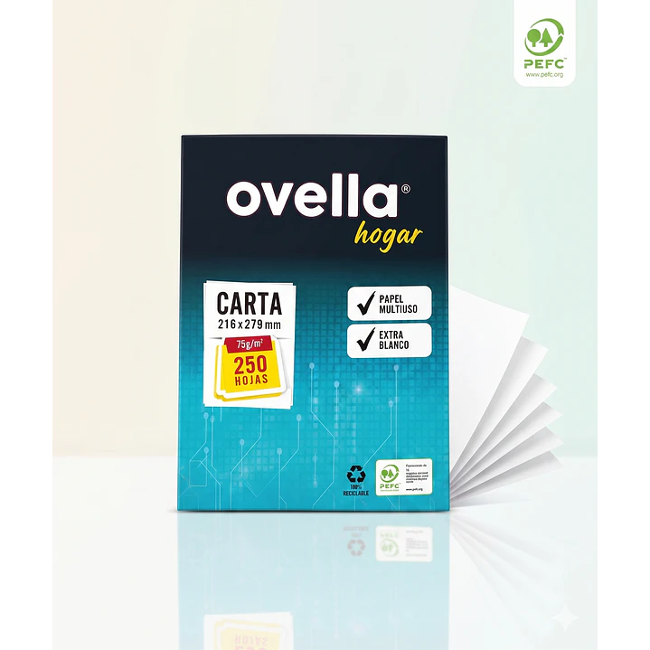 Resma Tamaño Carta Ovella 250Hjs. 1