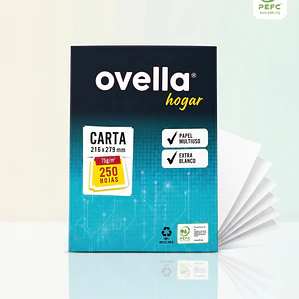 Resma Tamaño Carta Ovella 250Hjs.