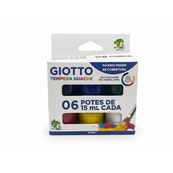 Tempera Giotto 6 Colores 15ml 1