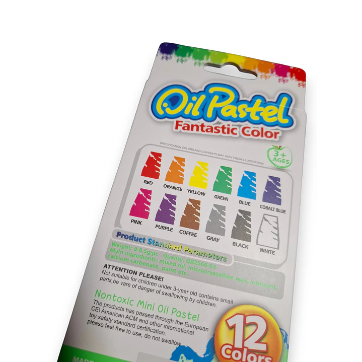 Lapices pastel Graso 12 Colores  2