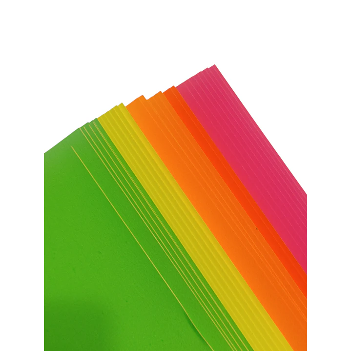 Papel Colores Fluor Adhesivo 2