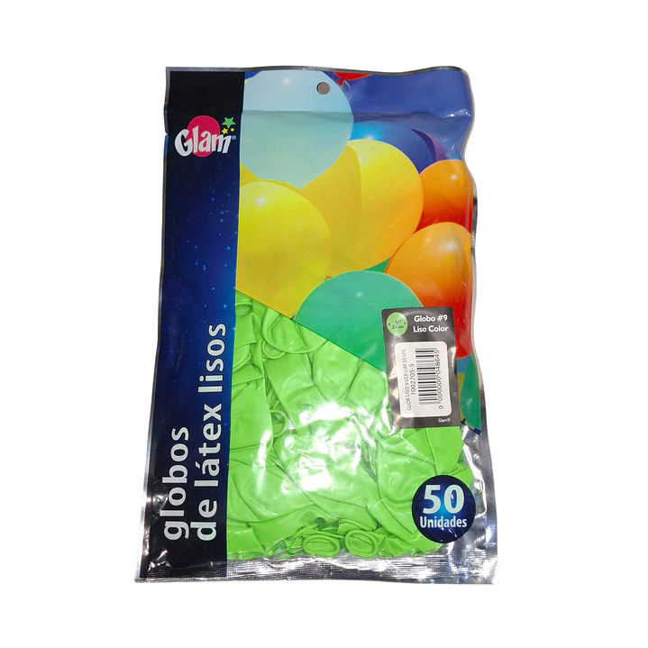 Globo N°9 Color Liso 50unid. Glam 1