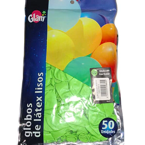 Globo N°9 Color Liso 50unid. Glam