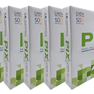 Pack 5 Resmas tamaño Carta Pix 75g