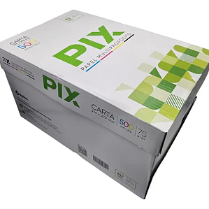 Pack 10 Resma Carta PIX 75g 500Hjs