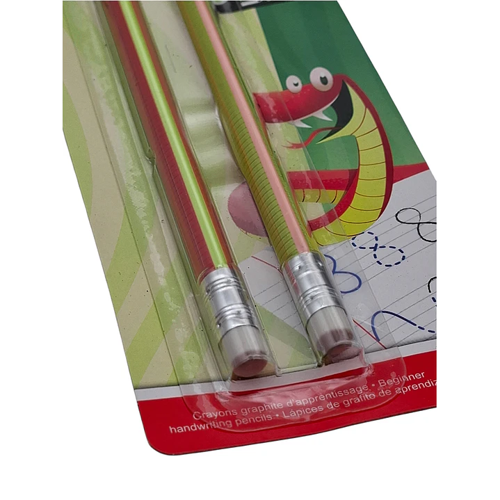 Kit 2 Lapiz Grafito Texturizado Serpiente 2