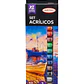 Set Acrílicos 12 Colores 12ml + 2 Colores Metalizados Artel - Miniatura 1