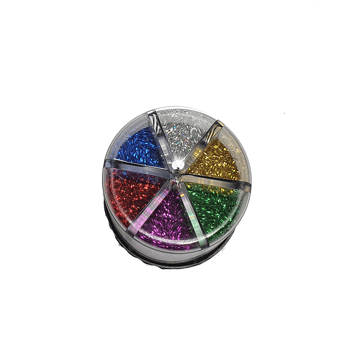 Set Escarcha 6 Colores 60 Gr 1