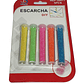 Set Escarchas 5 Colores Fluor 7gr Aprox - Miniatura 1