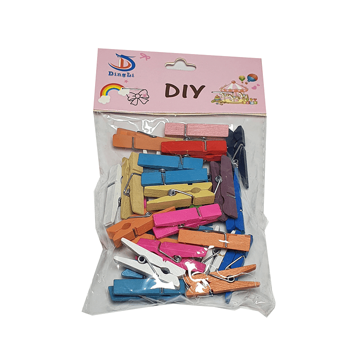 Perro De Madera Colores 3.5 Cm 2