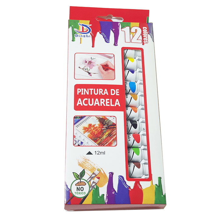 Pintura de acuarela 12 colores 1