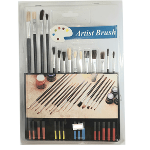 Set 15 Pinceles Variados Tamaños