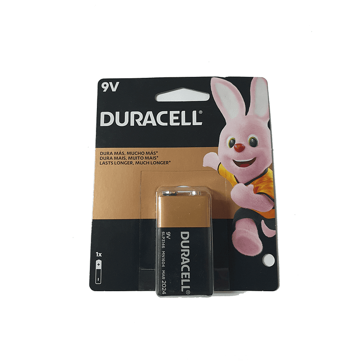 Bateria 9v duracell 1