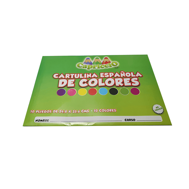 Block cartulina española de colores Capriccio 1