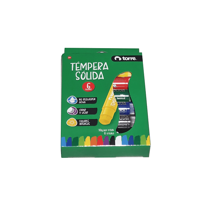 Tempera solida Torre 6 unidades 3