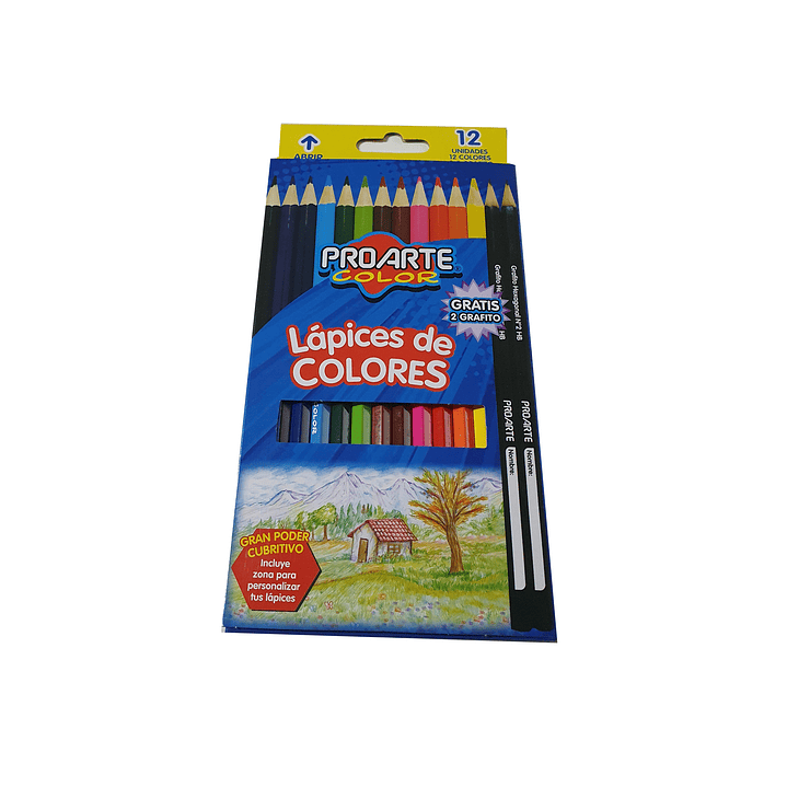 Lápices de colores Proarte Color 12 colores 1