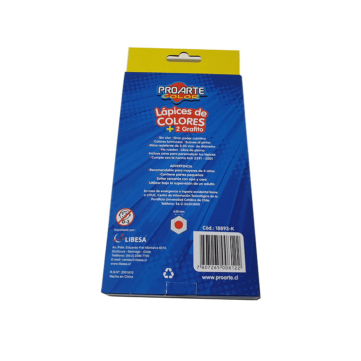 Lápices de colores Proarte Color 12 colores 2