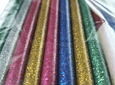 Silicona en barra delgada 7.5mm Glitter 10 unidades colores surtidos