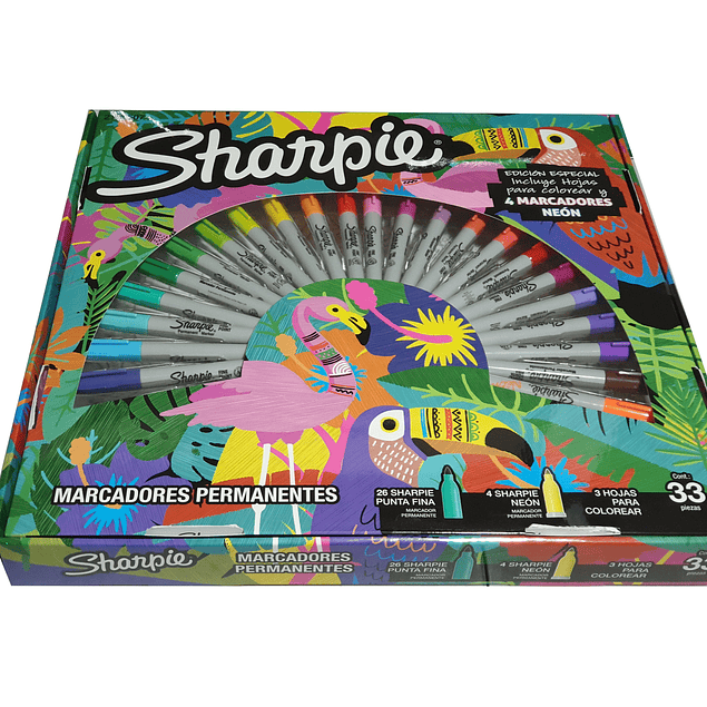 Sharpie Ruleta Jungla 30 Marcadores