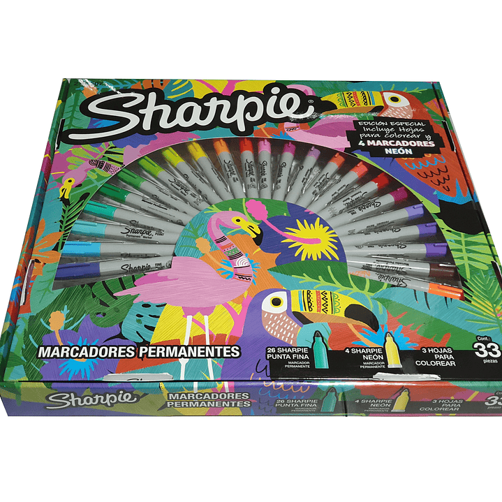Sharpie Ruleta Jungla 30 Marcadores 2