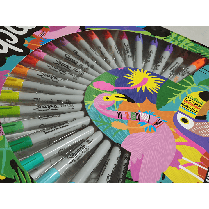 Sharpie Ruleta Jungla 30 Marcadores 3