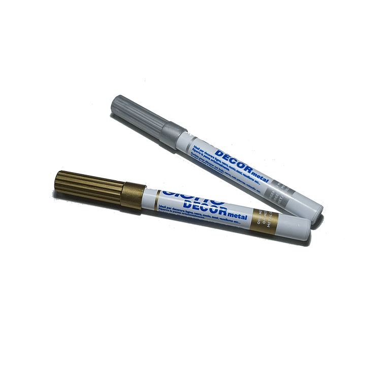 Set plumón dorado y plateado Giotto 2