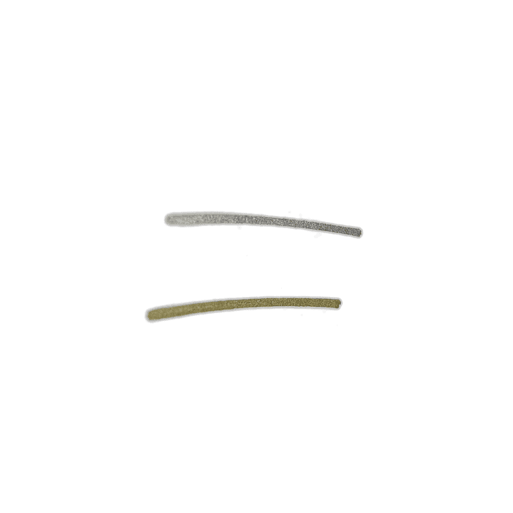 Set plumón dorado y plateado Giotto 3