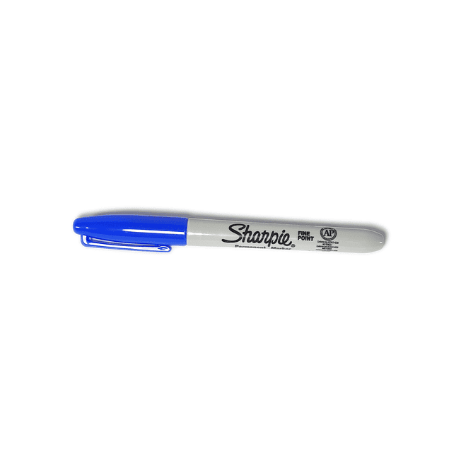 Plumón marcador sharpie Punta fina azul