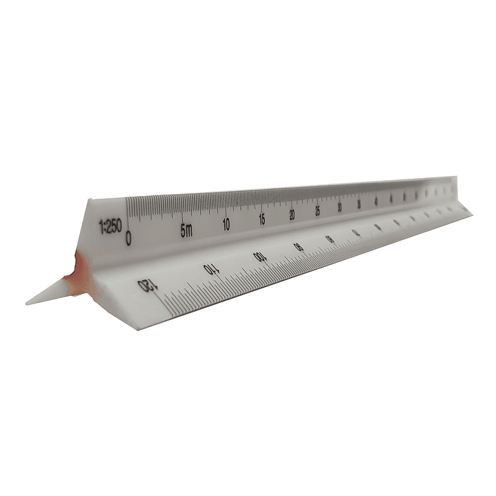 Escalímetro plástico 30cm 3