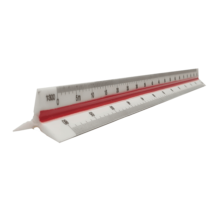 Escalímetro plástico 30cm 4