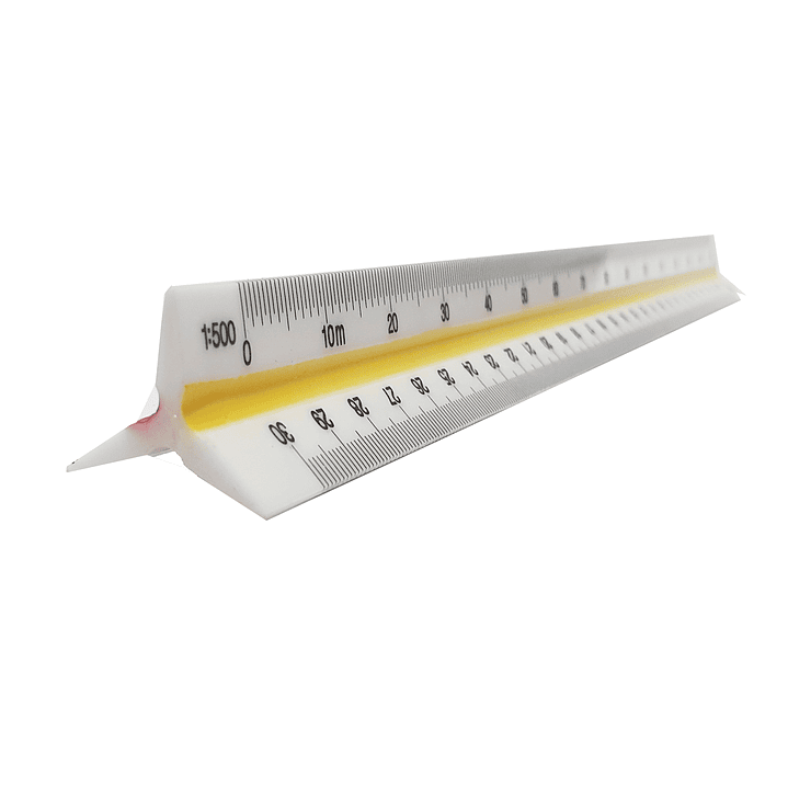 Escalímetro plástico 30cm 6