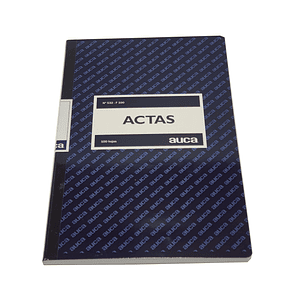 Libro de Actas Auca 100Hjs