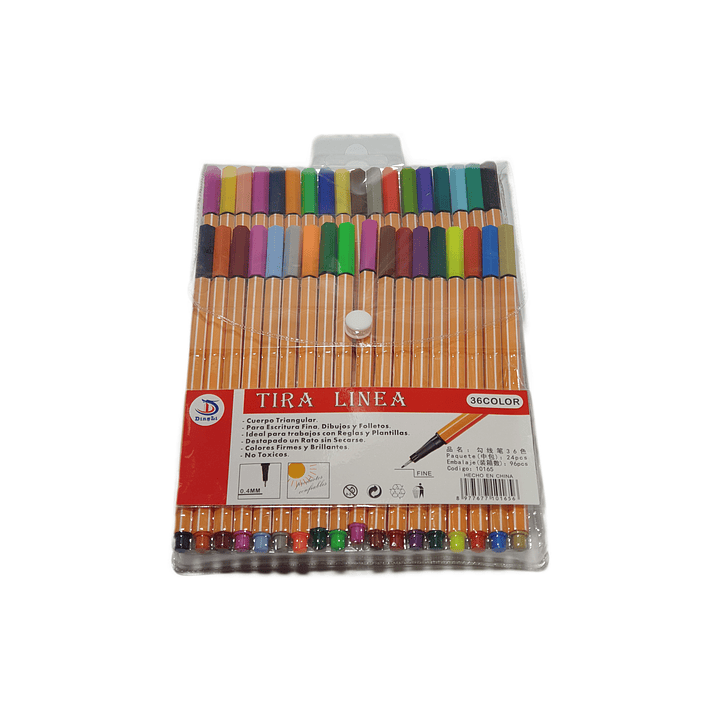 Lápiz tira líneas 36 unidades  colores 1