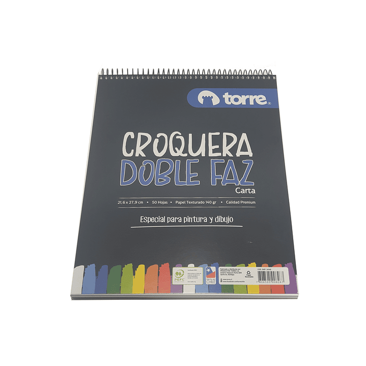 Croquera Doble Faz Torre Tamaño Carta 50Hjs 1