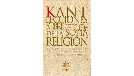 Lecciones sobre la filosofía de la religión