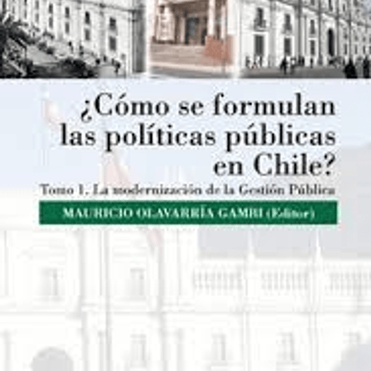 ¿Cómo se formulan las políticas públicas en Chile? Tomo 1: La modernización de la Gestión Pública