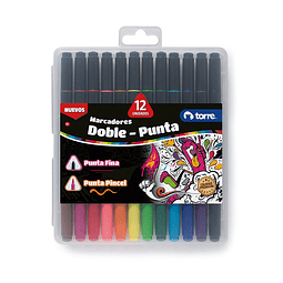 Set Brush Pen 12 Colores Torre