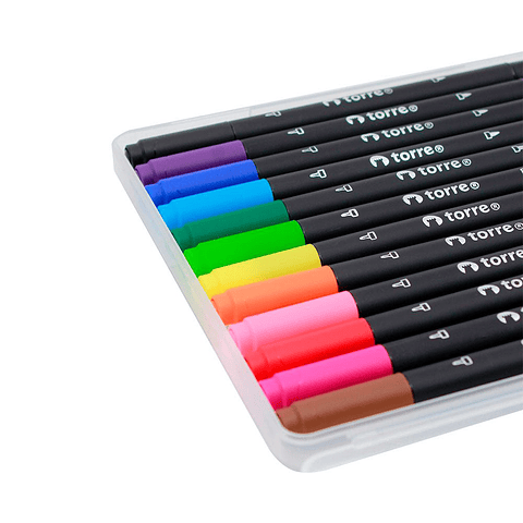 Brush Pen 12 Colores Torre