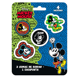 Set Gomas y Sacapunta Mickey Mouse Disney 