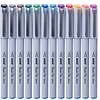 Brush Pen Punta Fina 12 Colores Adix