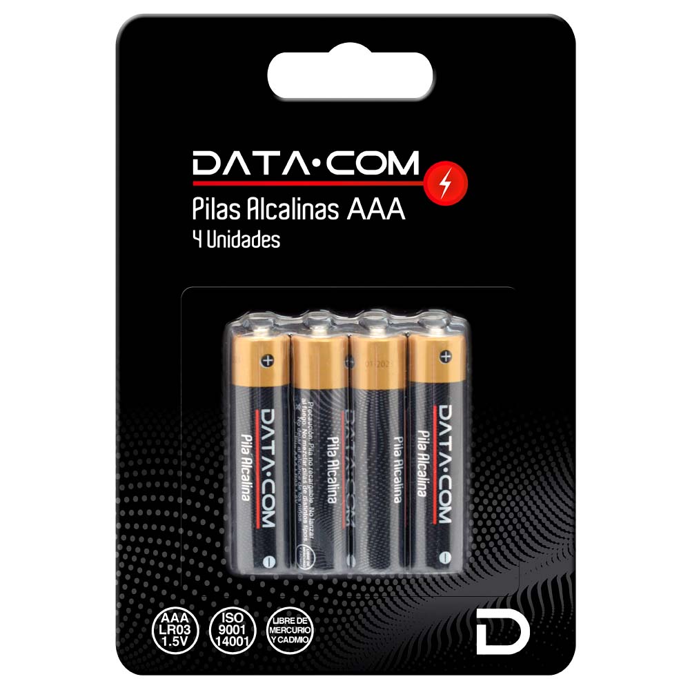 DATACOM Pilas Alcalinas AAA