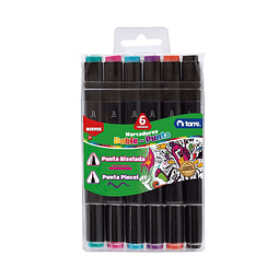 Brush Pen 6 Colores Torre