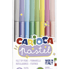 Plumón 8 colores Pastel Carioca