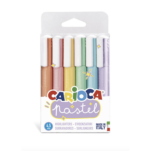 Destacador 6 Colores Pastel Carioca