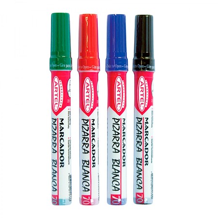 Plumón Pizarra Artel Colores Fuertes