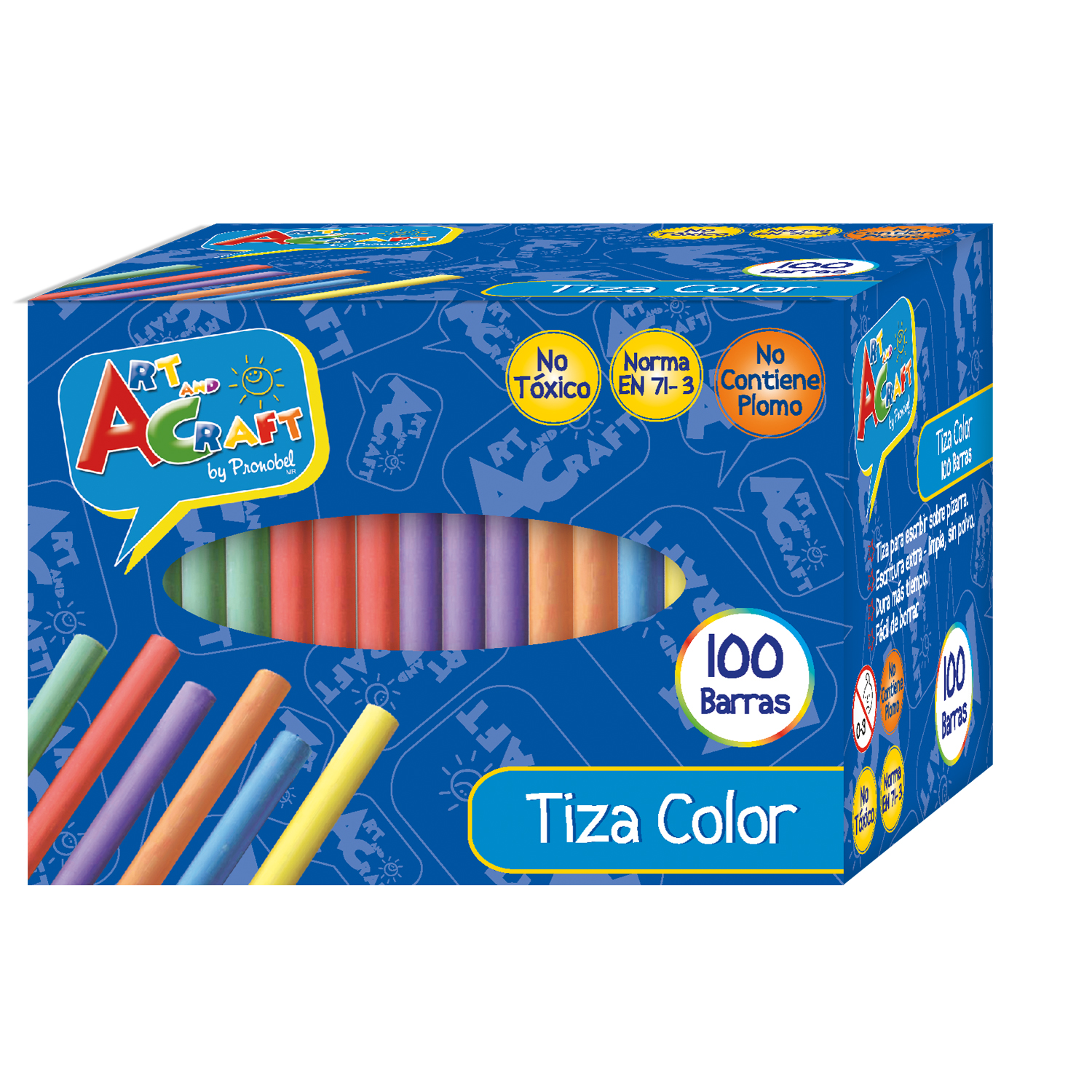 Tiza Color Art Craft 100 Unidades Tiza Color Art Craft 100 Unidades