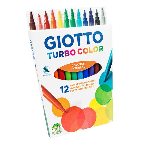 Plumones Scripto 12 colores Giotto