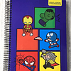 Cuaderno Triple 150 Hojas Marvel Kawaii Proarte