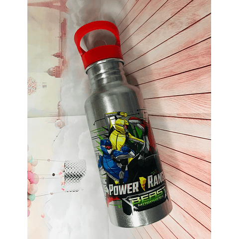 Botella Alumio 600Ml Power Rangers